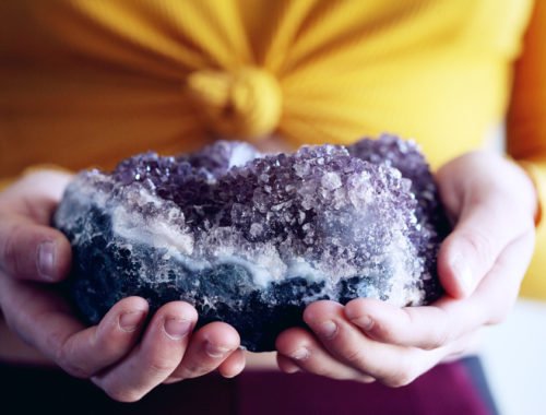 Is Selling Crystals Hard Amethyst in Hands