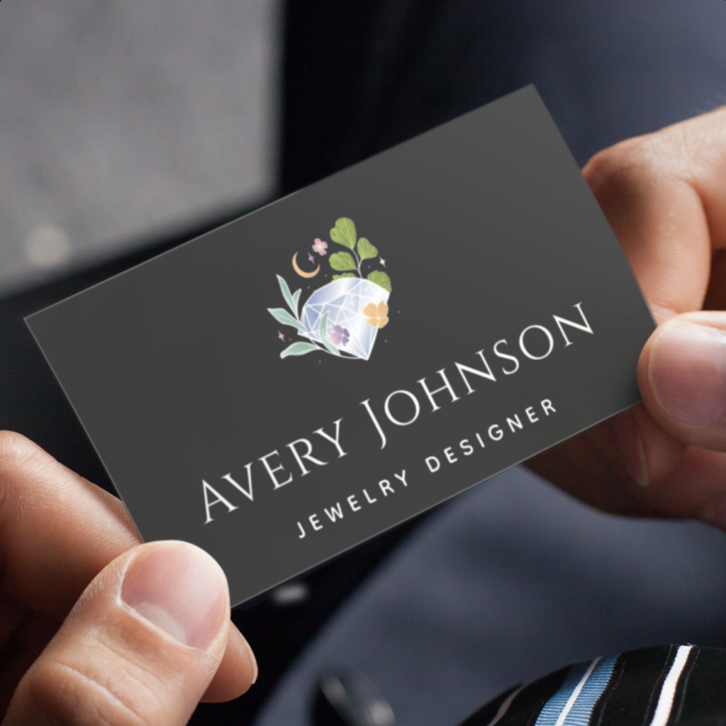 crystal business card